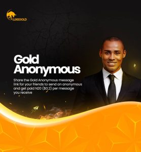 Gold anonymous package Luxegold 