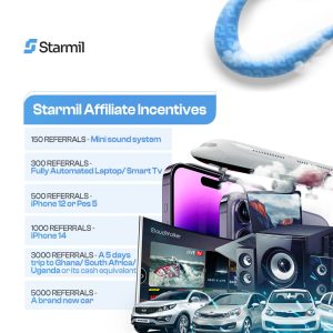 Starmil affiliate incentives 