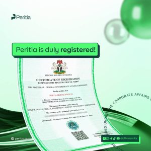 Peritia is registered